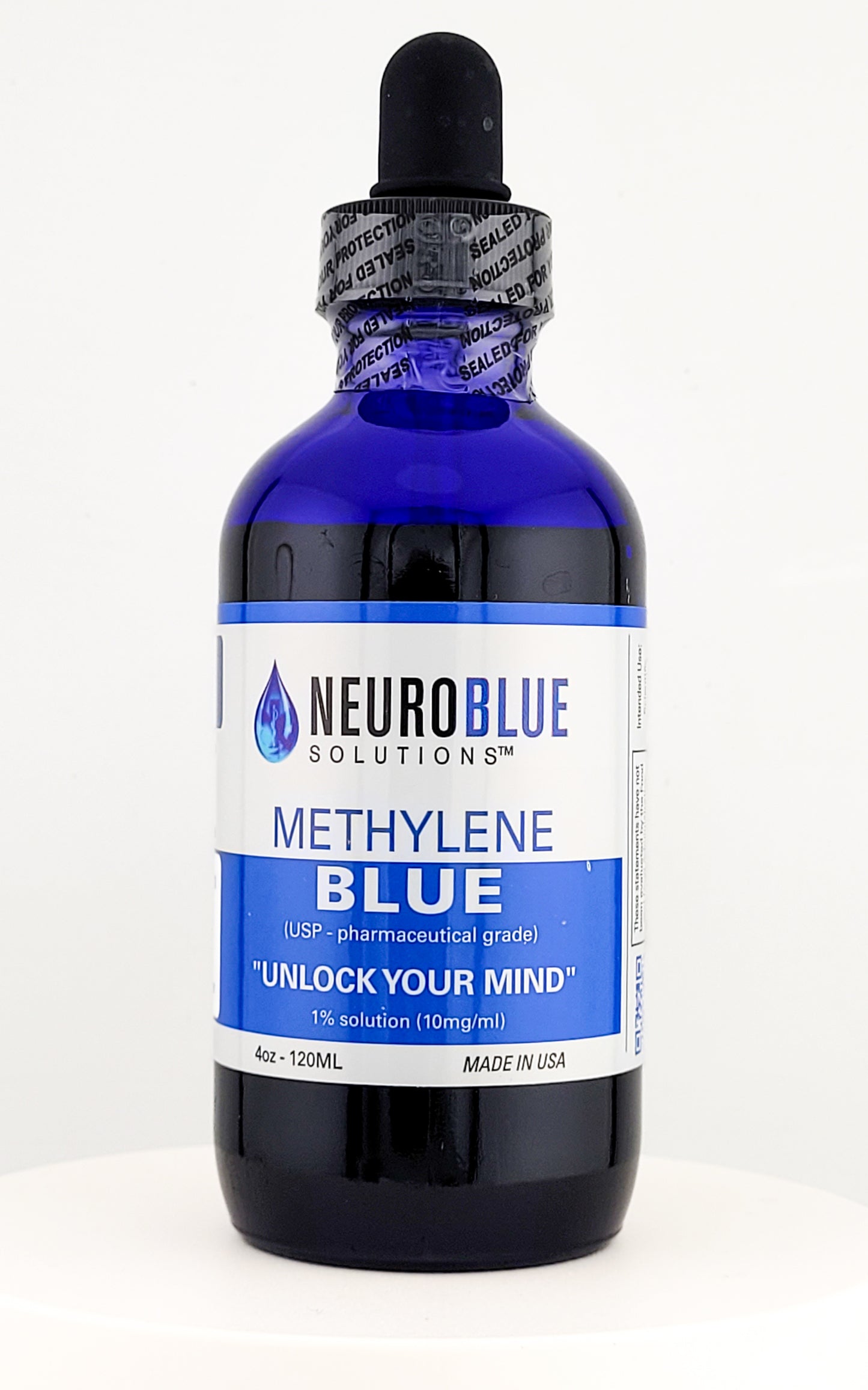 Methylene Blue USP Grade 4oz Bottle Dropper