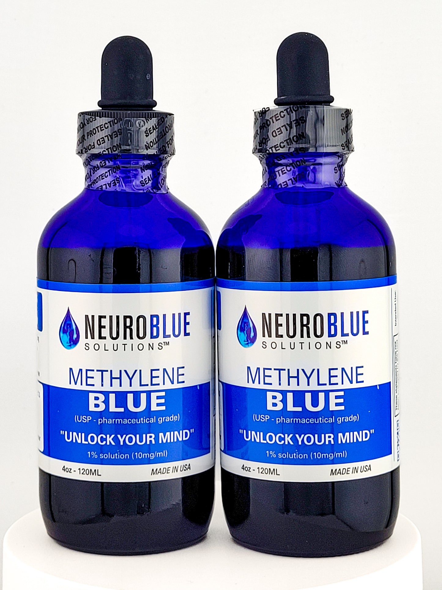 4oz Two Pack! - Methylene Blue USP Grade Bottle Dropper