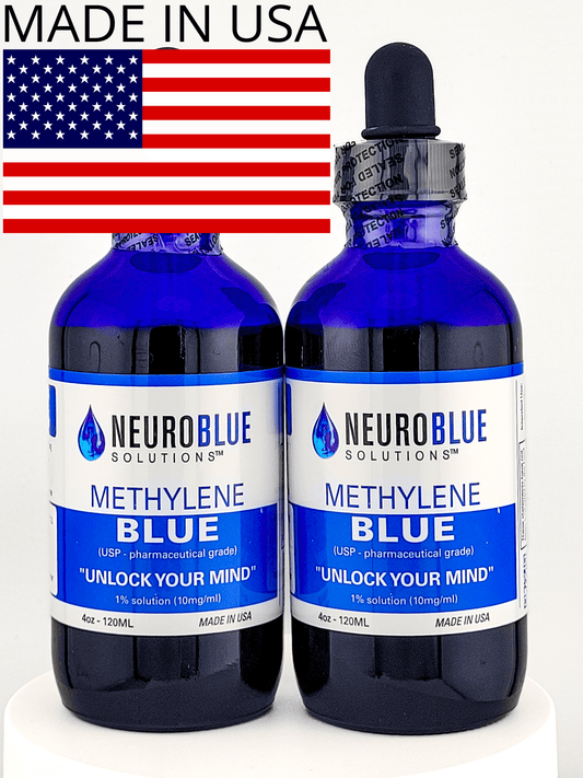 4oz Two Pack! - Methylene Blue USP Grade  Bottle Dropper