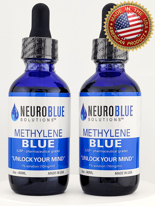 Two Pack! - Methylene Blue USP Grade 2oz Bottle Dropper
