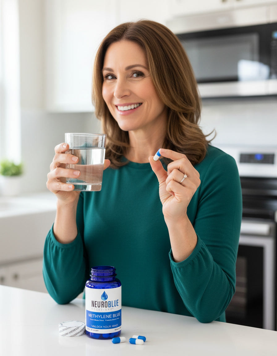 Methylene Blue Capsules 25 mg | 60 Count | NeuroBlue