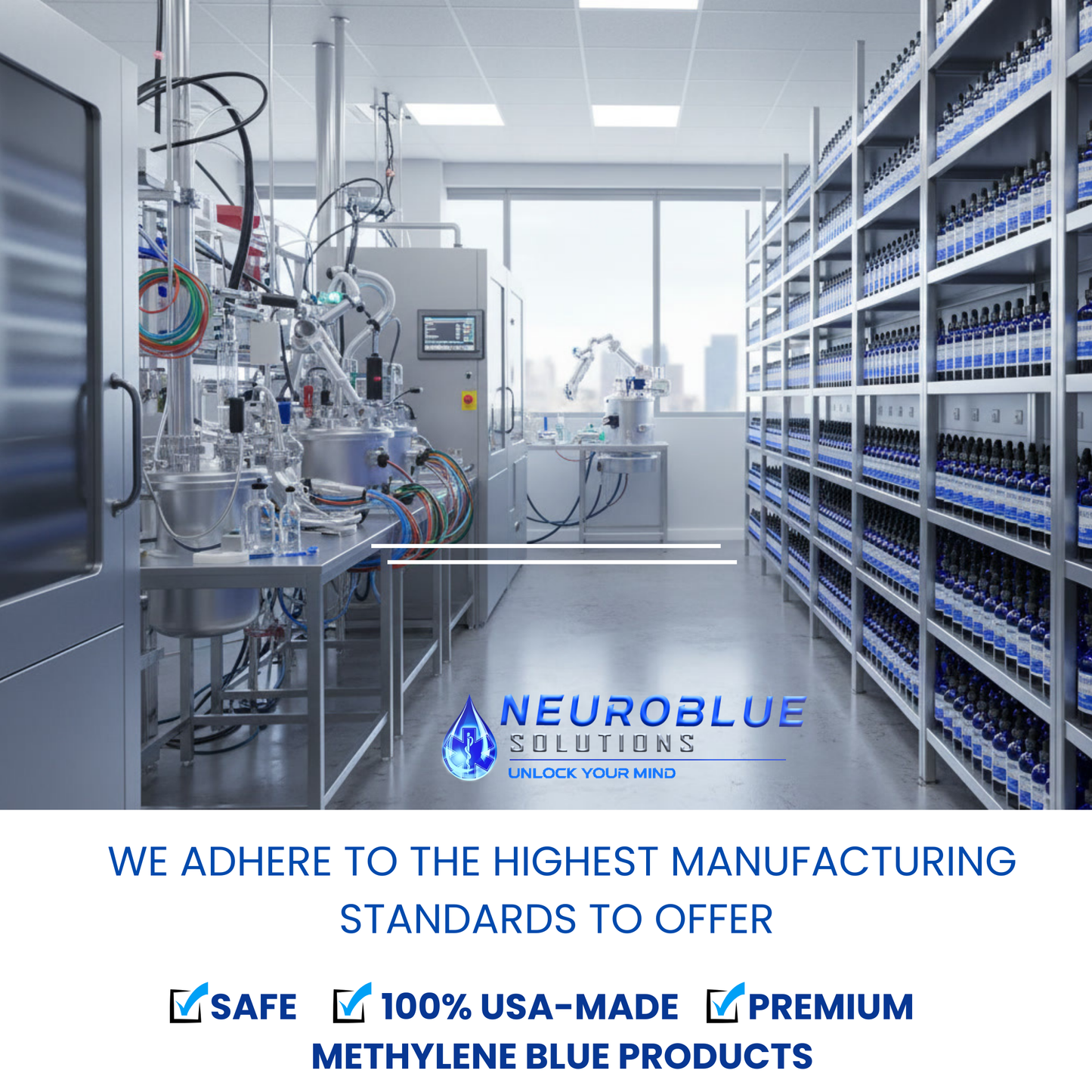 Methylene Blue USP Grade Bottle Dropper 4oz Two Pack